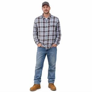 Barbour Tartan Tailored Fit Plaid Long Sleeve Shirt Men's Medium